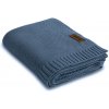 Dětská deka Sensillo Dětská pletená bambusová deka do kočárku jeans
