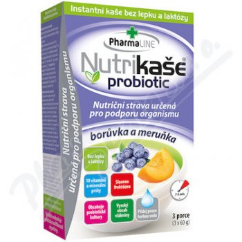 Nutrikaše probiotic meruňka a borůvka 180 g