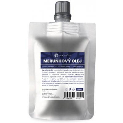 Renovality Meruňkový olej 100 ml náhradní balení – Hledejceny.cz