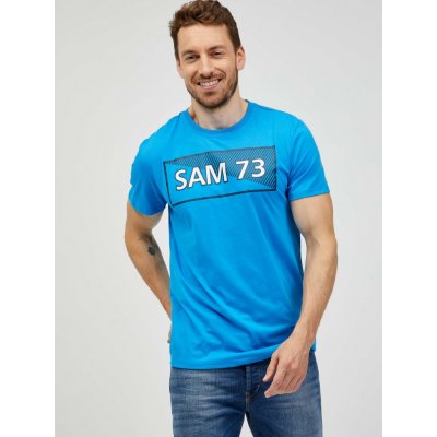 SAM 73 pánské triko FENRI Modrá – Zboží Mobilmania