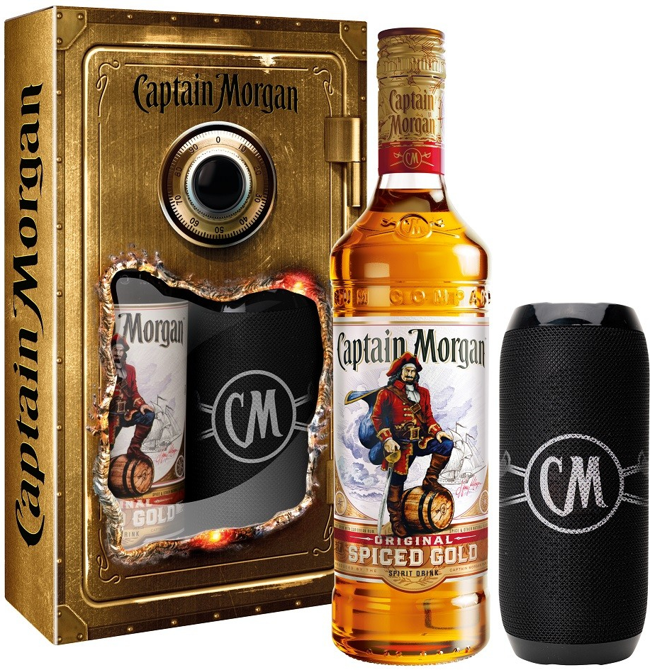 Captain Morgan Original Spiced Gold + Reproduktor 35% 0,7 l (dárkové balení reproduktor)