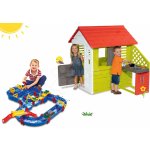 Smoby set domeček Pretty Nature s letní kuchyňkou a vodní dráha AquaPlay MegaBridge s přehradou 810702-33 – Zboží Dáma