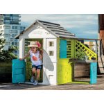 Smoby Domček s kuchynkou Pretty modrá modro-zelená 3 okná+17 doplnkov SM810711 – Zbozi.Blesk.cz