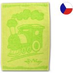 Profod Dětský ručník Train 30 x 50 cm Zelená – Zboží Mobilmania