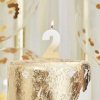 Dortová svíčka a fontána Ginger Ray Svíčka na dort číslice 2 ombre zlatá