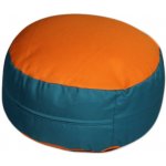 Kolinger Neon sedací polštář 50 x 20 cm podstava pomeranč plášť petrolej – Sleviste.cz