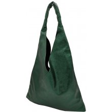 Dámská kožená kabelka Donatella 713719 PERLEŤOVĚ zelená