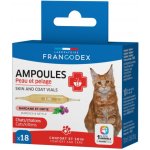 Francodex Skin and Coat ampulky kočka kotě 18 x 1 ml – Hledejceny.cz