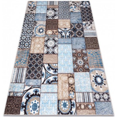 Makro Abra Miro 51913.802 Patchwork modrý hnědý – Sleviste.cz