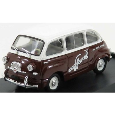 Brumm Fiat 600 Multipla Veicolo Commerciale Caffarel 1956 Bílá Hnědá 1:43