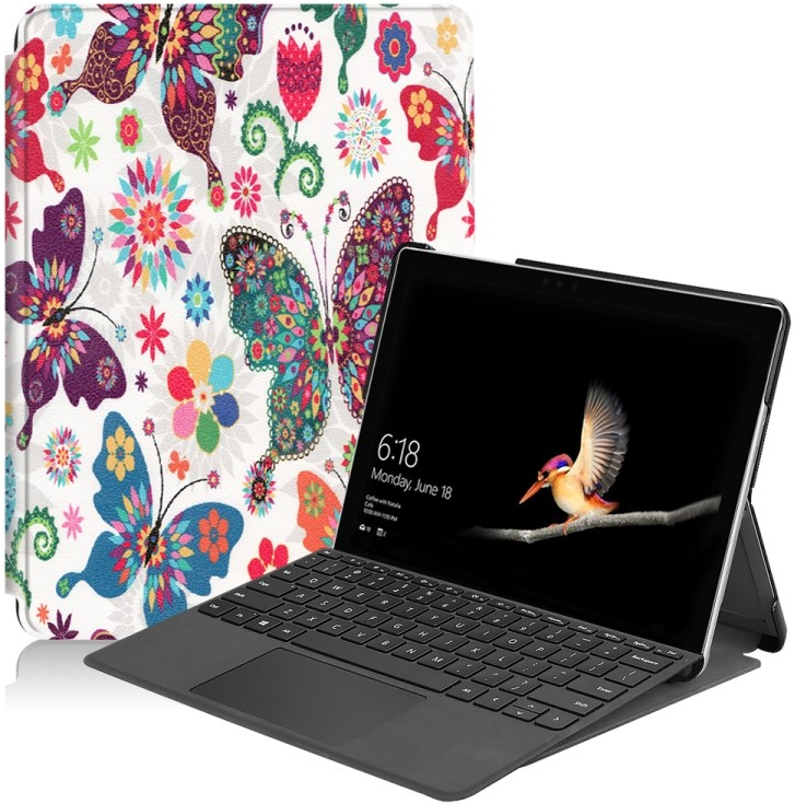 Pouzdro PROTEMIO 53450 ART Zaklápací obal Microsoft Surface Go 3 / 2 / 1 BUTTERFLIES