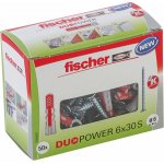 Fischer Hmoždinka DuoPower 6 x 30 S se šrouby, 50 ks – Hledejceny.cz