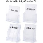 SCRITTO Reklamní Stojánek na letáky economy Formát A4, 2 kapsy (2DA4P) – Zbozi.Blesk.cz