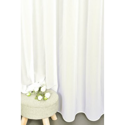 Forbyt voálová záclona MUŠELÍN ELEGANCE 19000 s nekrčivou úpravou, bílá, s olůvkem, výška 270cm ( v metráži) – Zbozi.Blesk.cz