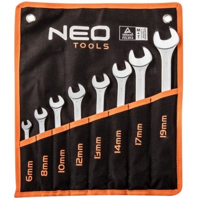 Neo Tools 09-751 Sada očkoplochých klíčů 6-19mm 8Ks NEO CrV – Hledejceny.cz