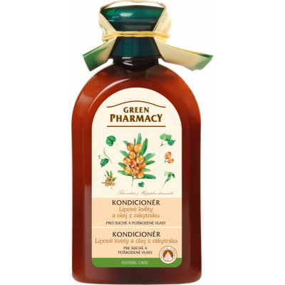 Green Pharmacy Lipové květy a olej z rakytníku kondicionér pro suché a poškozené vlasy 300 ml