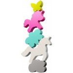 Haba Dynamická zábavná hra Stacking Challenge Jednorožci 5 figurek 300 zadání – Hledejceny.cz