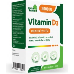 Naturprodukt Vitamin D3 2.000 IU 60 tablet