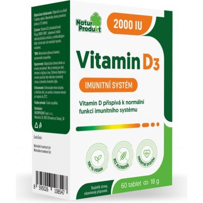 Naturprodukt Vitamin D3 2.000 IU 60 tablet