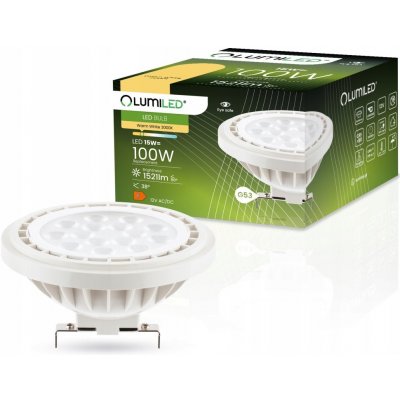 Lumiled LED žárovka LED G53 AR111 15W = 100W 1521lm 3000K Teplá bílá 38° 12V