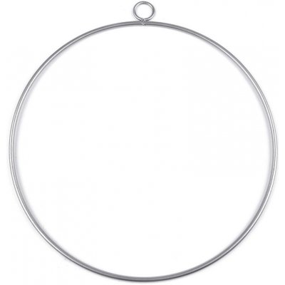 Prima-obchod Kovový kruh na lapač snů k dekorování Ø25 cm 4 stříbrná tmavá mat – Zboží Dáma