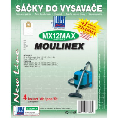Jolly MAX MX 12 (4+1ks) do vysav. MOULINEX – Zboží Mobilmania