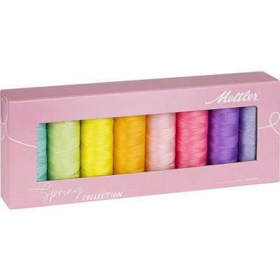 Sada bavlněných nití SILK-FINISH COTTON 50 METTLER (8x150m) - jaro – Sleviste.cz