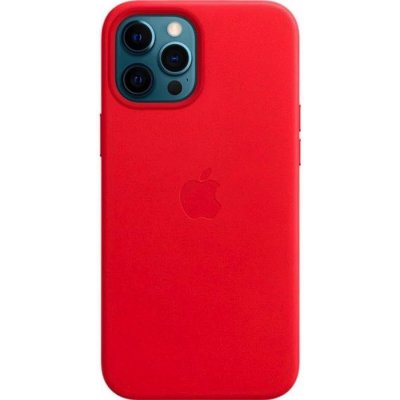 Apple Kožený vč. Magsafe iPhone 12 Pro Max Scarlet MHKJ3ZE/A