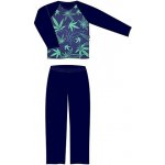 Lonka Looping pivo pánské pyžamo dlouhé šedé – Zboží Dáma