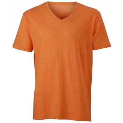 James Nicholson tričko Heather Oranžový melír