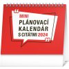 Kalendář Presco Group Stolní Plánovací s citáty 16,5 × 13 cm 2024