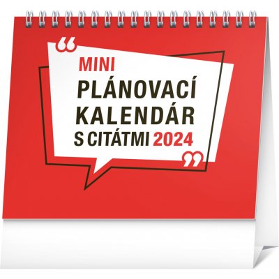 Presco Group Stolní Plánovací s citáty 16,5 × 13 cm 2024 – Zboží Mobilmania