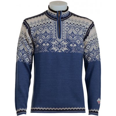 Norlender NARVIK norský svetr 100% vlna modrá světle modrý – Zboží Dáma