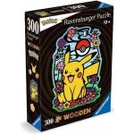 RAVENSBURGER Dřevěné obrysové Pikachu 300 dílků – Zboží Dáma