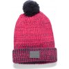 Čepice Under Armour Girls Shimmer Pom Beanie Růžová