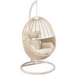 Somcasa závěsné křeslo z umělého ratanu Hannover Béžové – Zboží Dáma