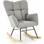 Halmar Houpací křeslo Vasco popelavá pletenina Nea 15 – Zboží Dáma