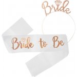 Godan SET Bride to Be šerpa a čelenka Rose Gold – Zboží Dáma