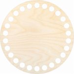 Dřevěný svět online Dno na košík / dekor přírodní / kruh 12 cm – Zboží Dáma
