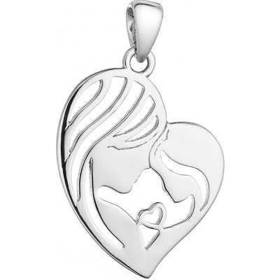 Pavona Stříbrný přívěsek srdce matka a dítě 64002 – Zboží Dáma