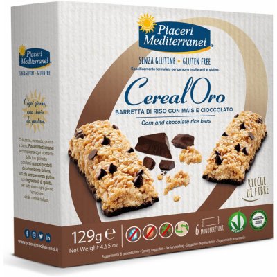Piaceri Mediterranei Cereální tyčinky 129 g 6ks – Zboží Dáma