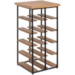 Atmosphera Stojan na víno BAKOS, 30 x 30 x 60 cm, na 10 lahví – Zboží Dáma