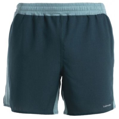 Icebreaker Mens Merino 125 ZoneKnit Speed 6" shorts Fathom Green/Cloud Ray/Cb