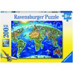 Ravensburger Velká mapa světa 200 dílků – Hledejceny.cz