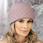 Krumlovanka dámská čepice W-0376/540 světle starorůžová – Hledejceny.cz