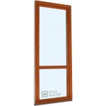 Kömmerling balkonové dveře 70 AD s příčkou levé zlatý dub/zlatý dub 80 x 240 cm s klikou+ PVC rám – Hledejceny.cz