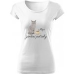 Tričko s potiskem Kočky a káva4 dámské Bílá – Hledejceny.cz