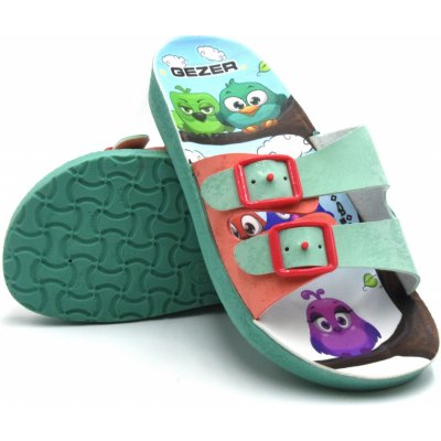 Dětské pantofle GEZER BIRDS- mátová – Sleviste.cz