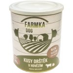 Falco Farmka Adult kusy drštěk v hovězím 800 g – Sleviste.cz