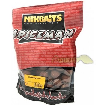 Mikbaits boilies Spiceman 1kg 24mm Kořeněná játra